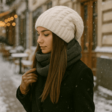 Cappello Invernale Donna - Maglia Spessa - Casual