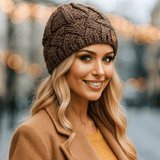 Cappello invernale da donna Elena - caldo - lavorato a maglia