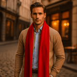 Sciarpa Rossa in Cashmere - Eleganza - Calore - Senza Tempo