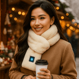 HeatCozy - Sciarpa Riscaldata - Pelliccia Sintetica - Elegante